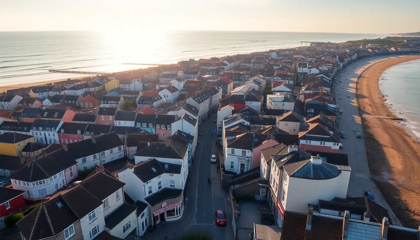 Aerial view of Brighton city for Rideexec Chauffeur Service Website