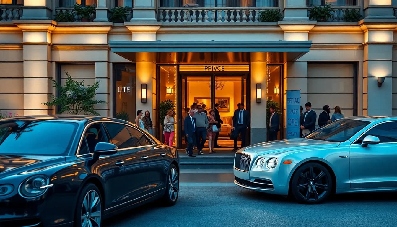 Rideexec chauffeur dropping guests at a private event in london